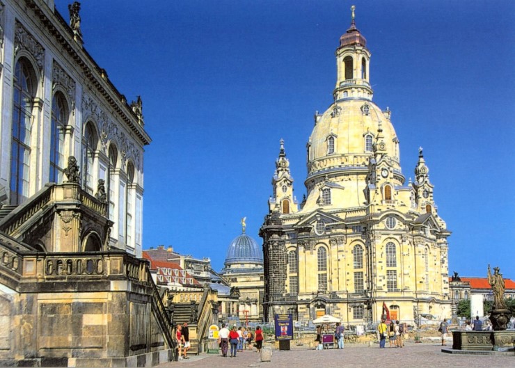 Die Frauenkirche in Dresden, eine beeindruckende Sehenswürdigkeit