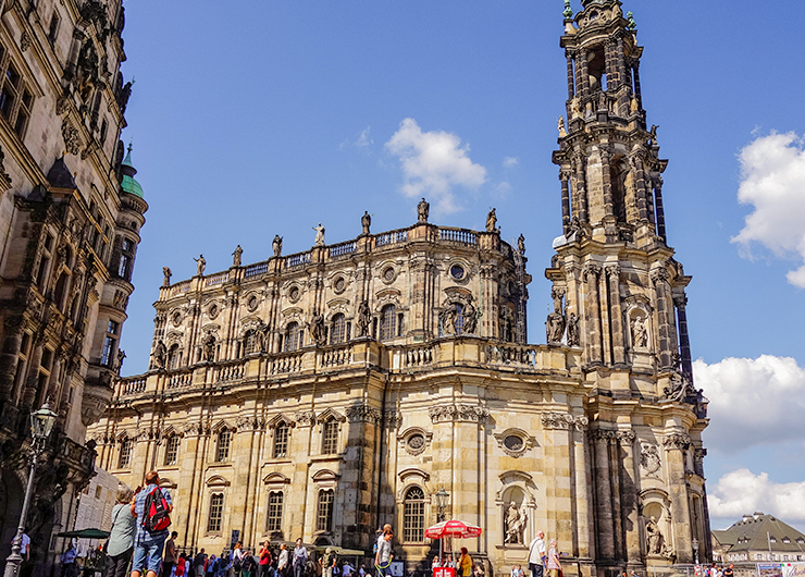 Die Katholische Hofkirche in Dresden