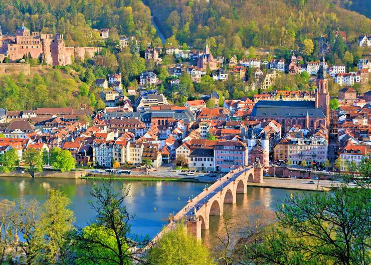 Panorama view of Heidelberg