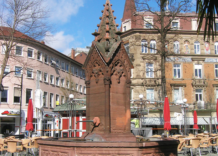 Brunnen auf dem Ludwigsplatz