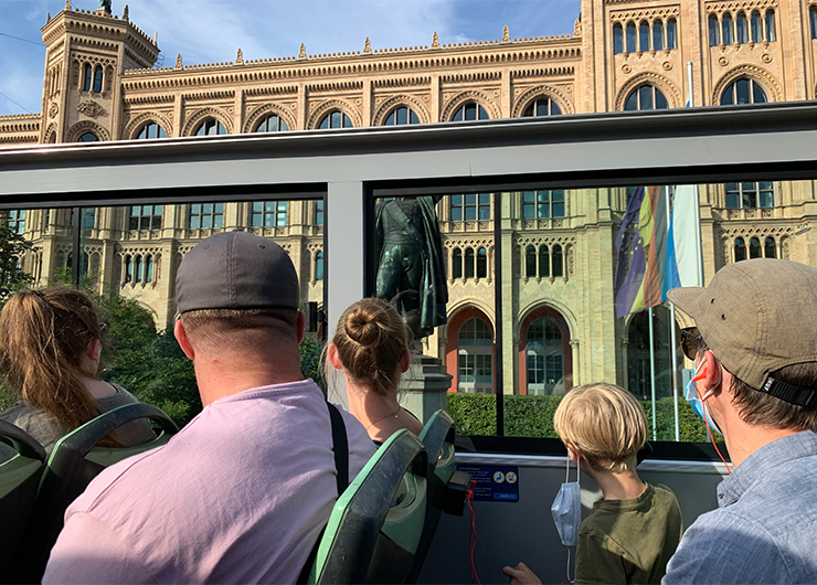 Stadtrundfahrt mit dem Bus in München
