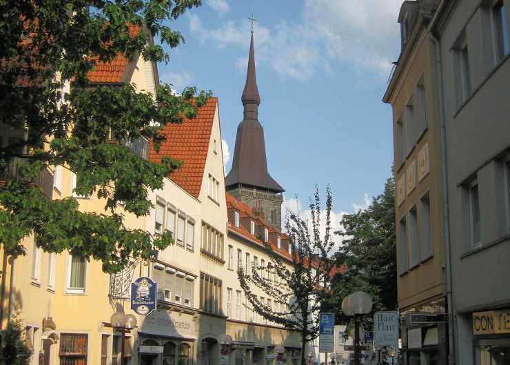 Führung Jüdisches Leben in Osnabrück: Blick auf die Marienkirche